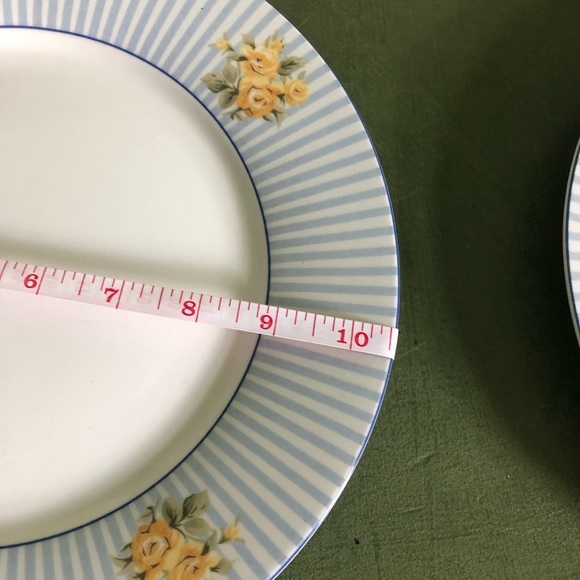 Laura Ashley Brighton Rose Rimmed Dinner Plates - Picture 3 of 6